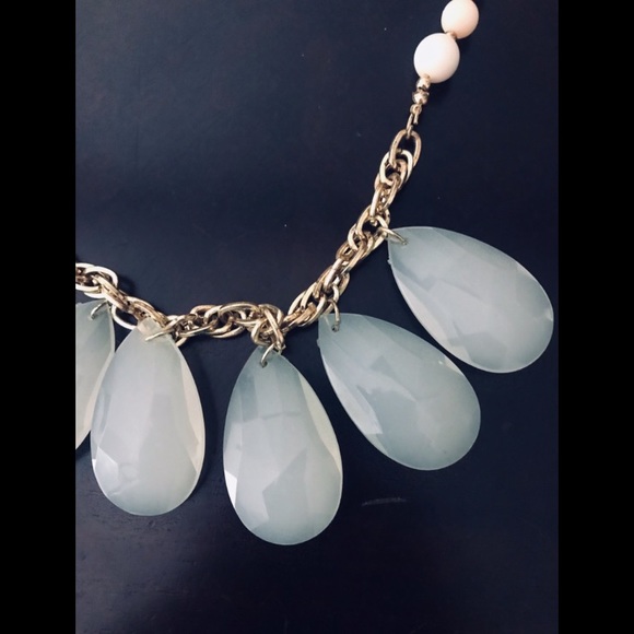 Chunky Light Blue & Blush Necklace - Picture 2 of 4